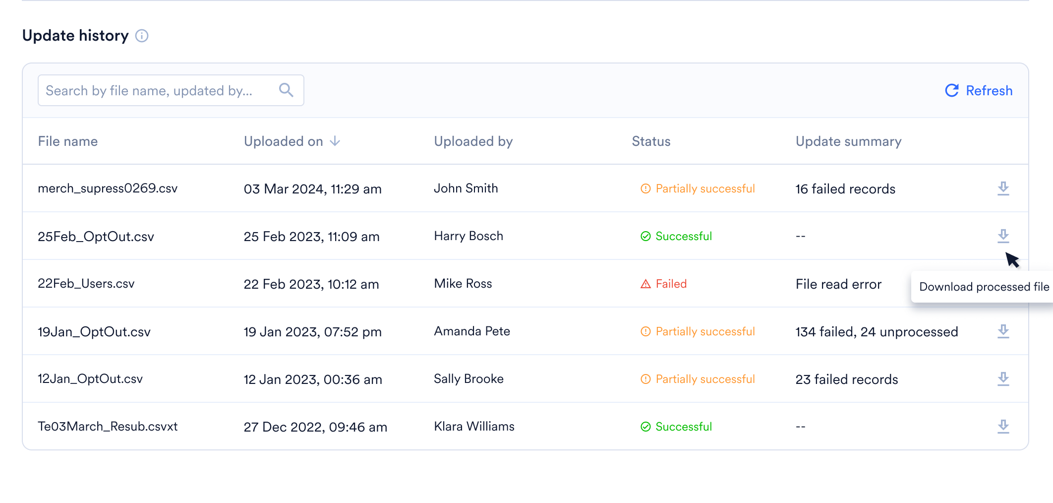 Subscription management Updates list view.png